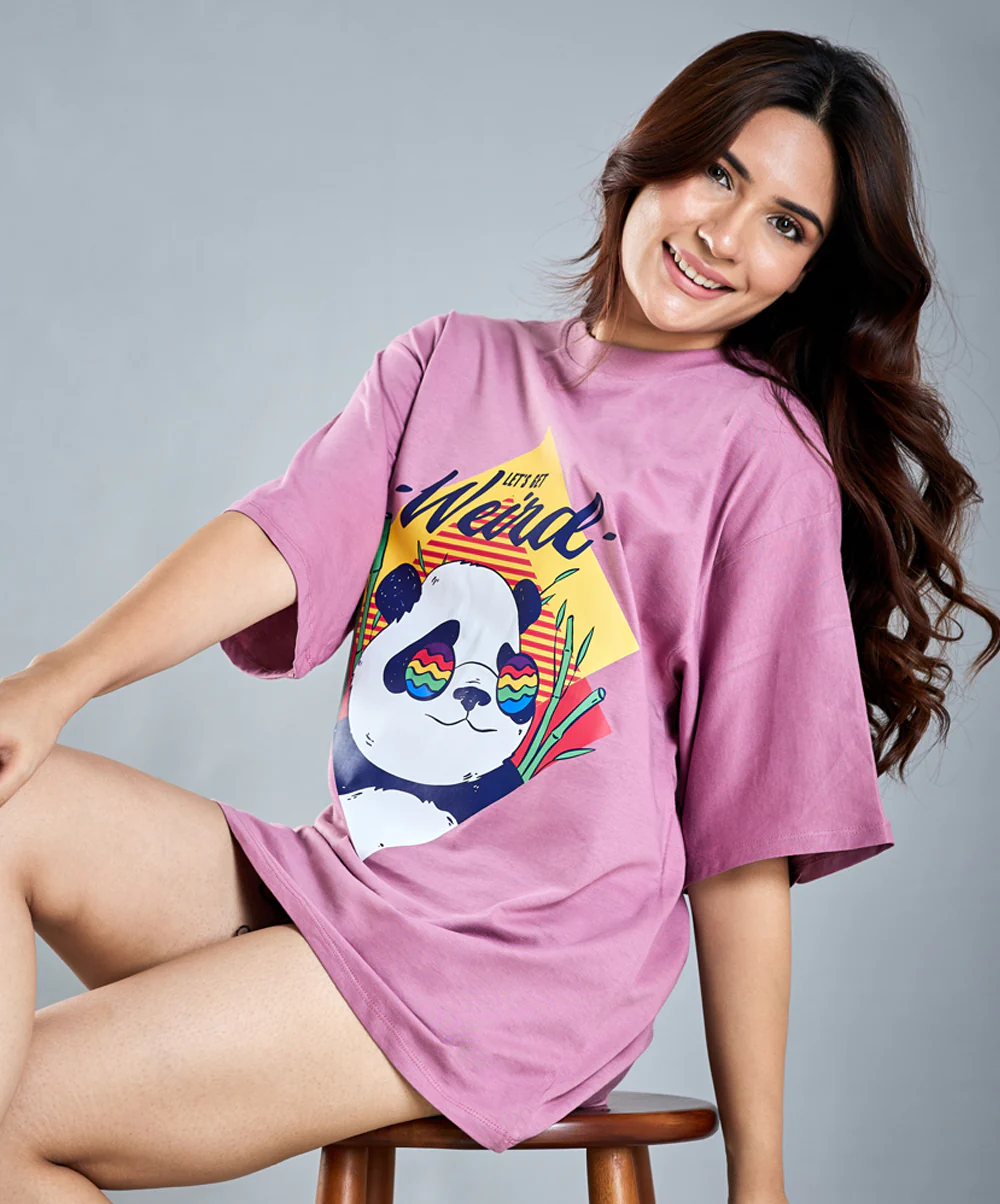 Oversize Light Purple T-Shirt - Image 2