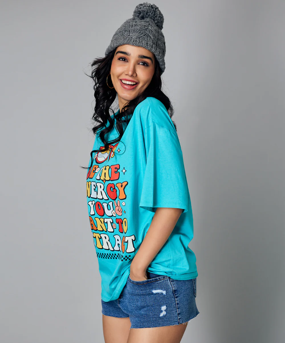 Oversize Mint Blue Tshirt - Image 2