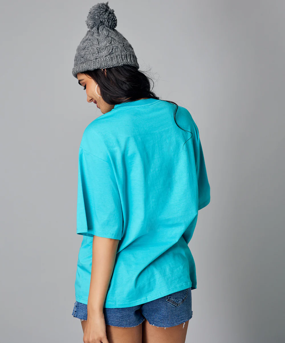 Oversize Mint Blue Tshirt - Image 4