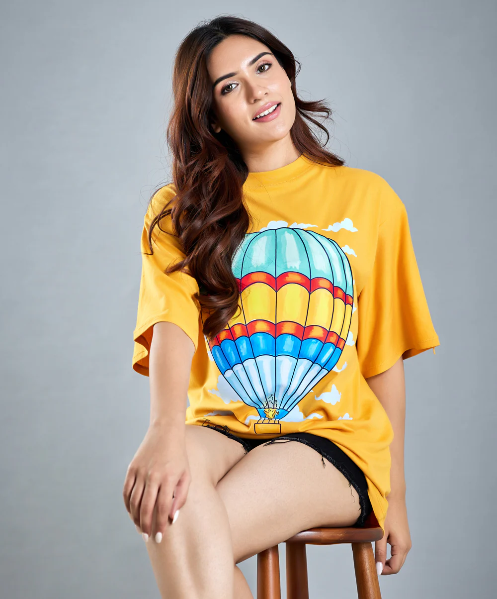 Oversize Mustard T-Shirt - Image 3