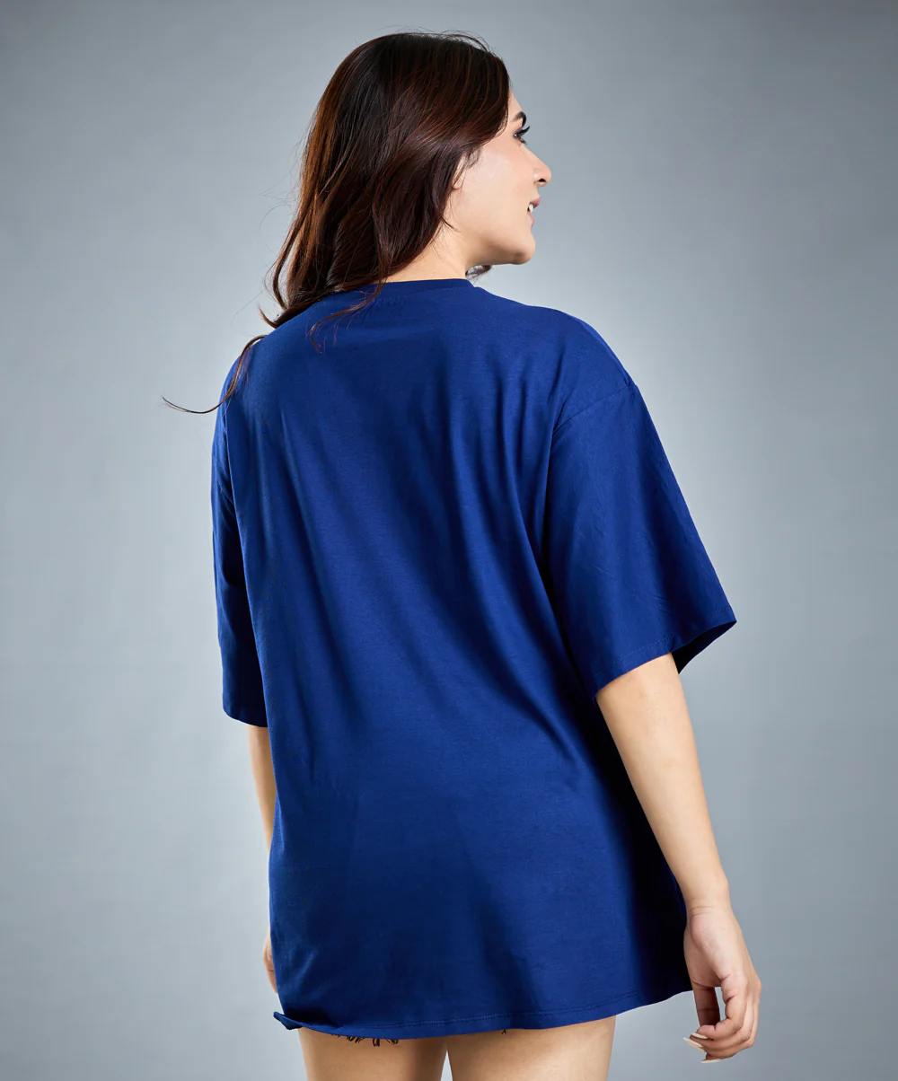 Oversize Navy Angry Bear T-Shirt - Image 4