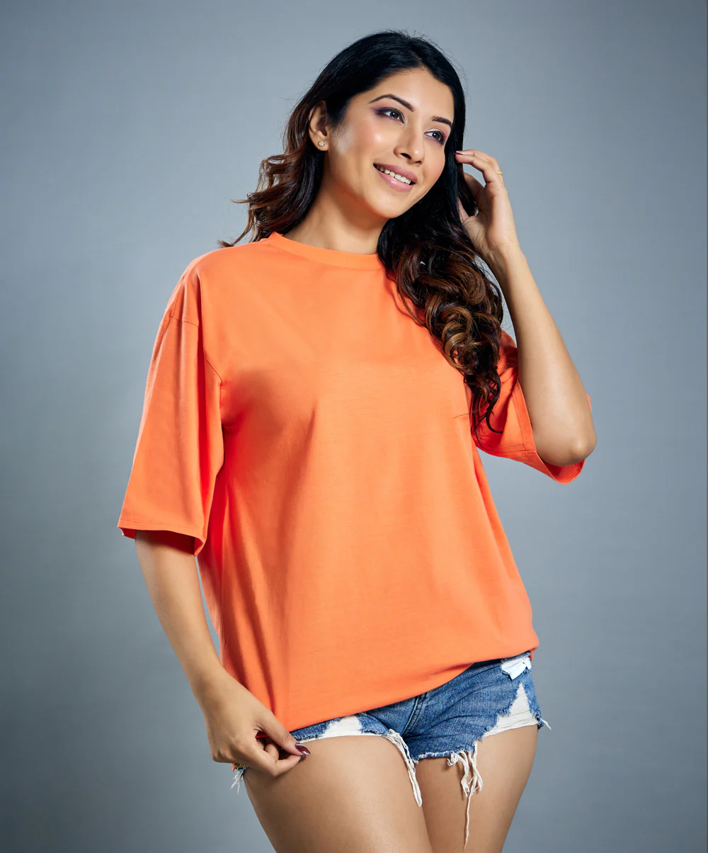 Oversize Orange Tshirt - Image 2