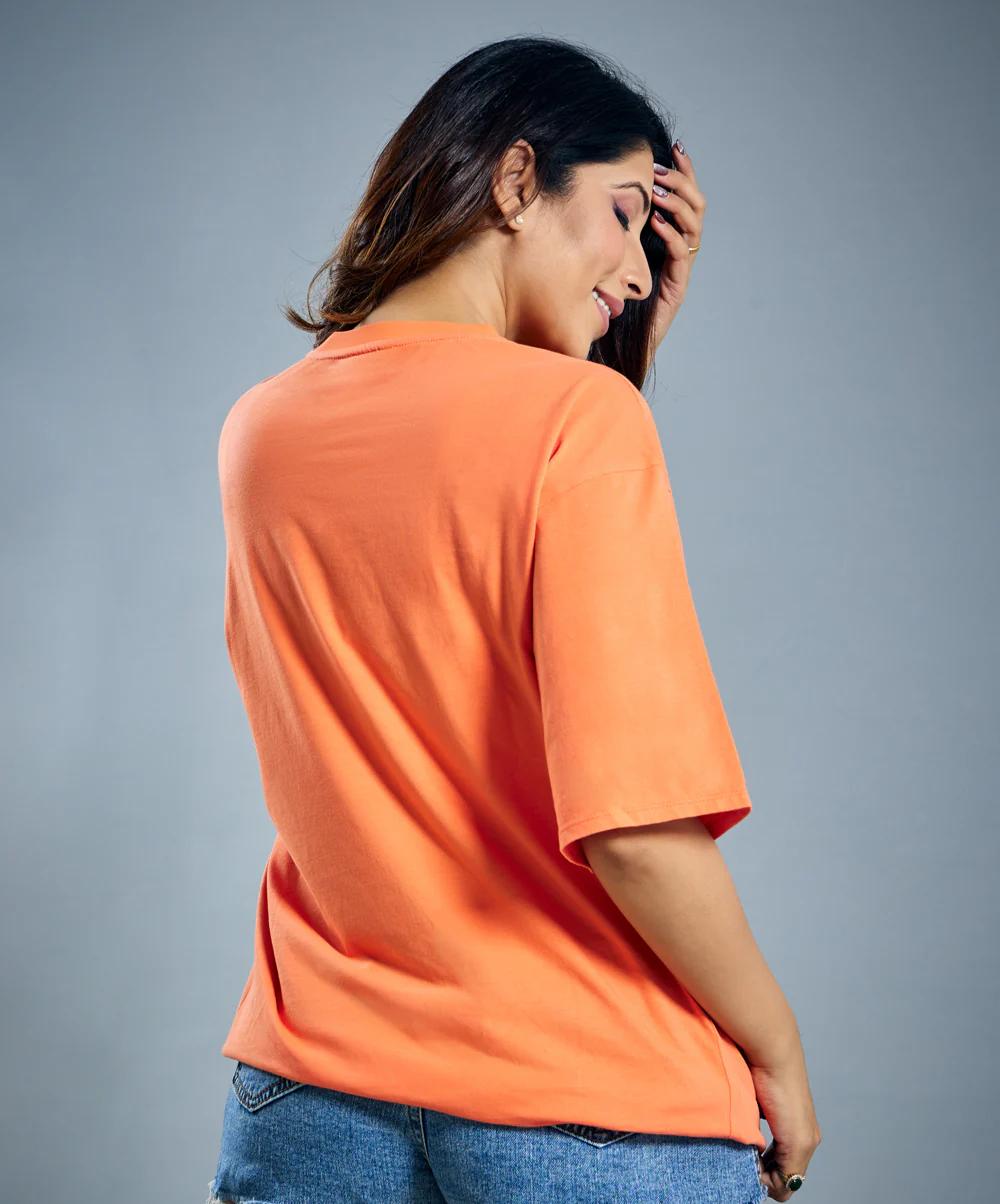 Oversize Orange Tshirt - Image 3