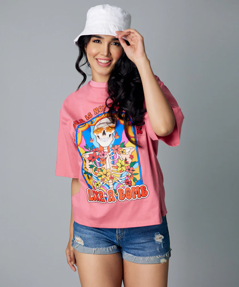 Oversize Pink Tshirt - Image 2
