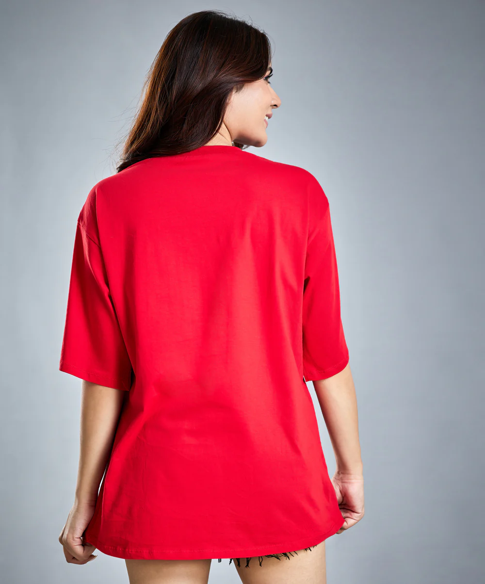 Oversize Red T-Shirt - Image 4