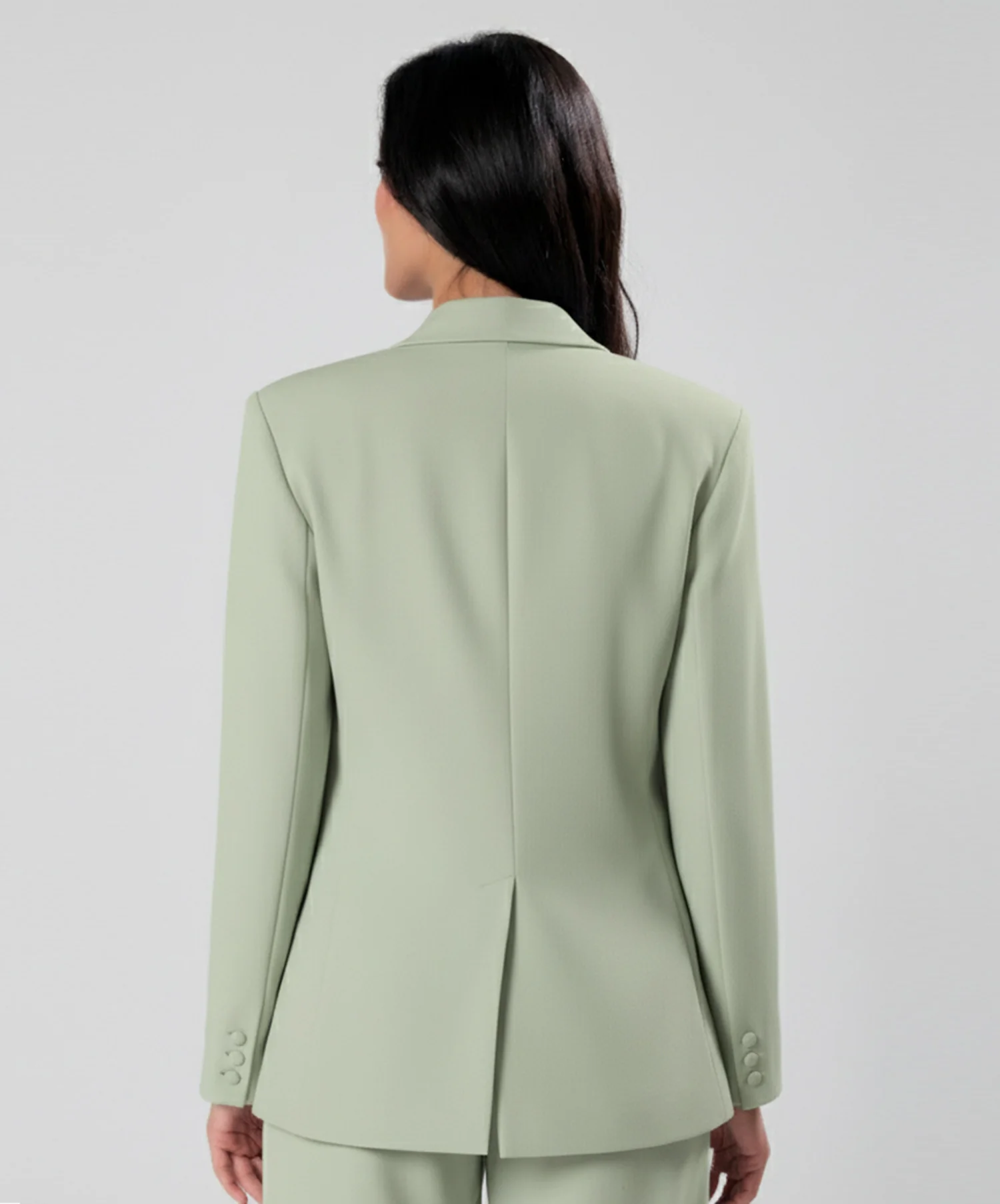 Oversized Dark Green Colour Blazer - Image 3