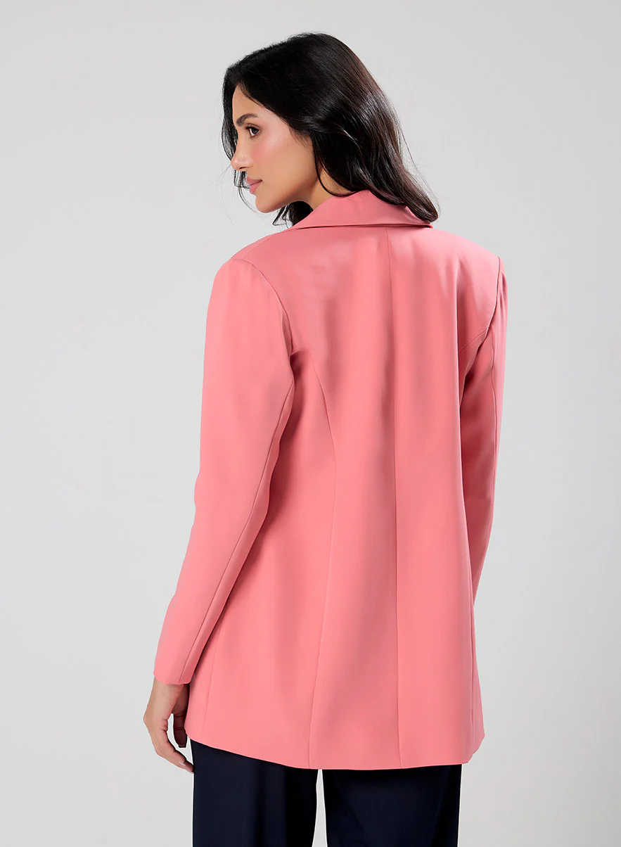 Oversized Dark Pink Formal Blazer - Image 6