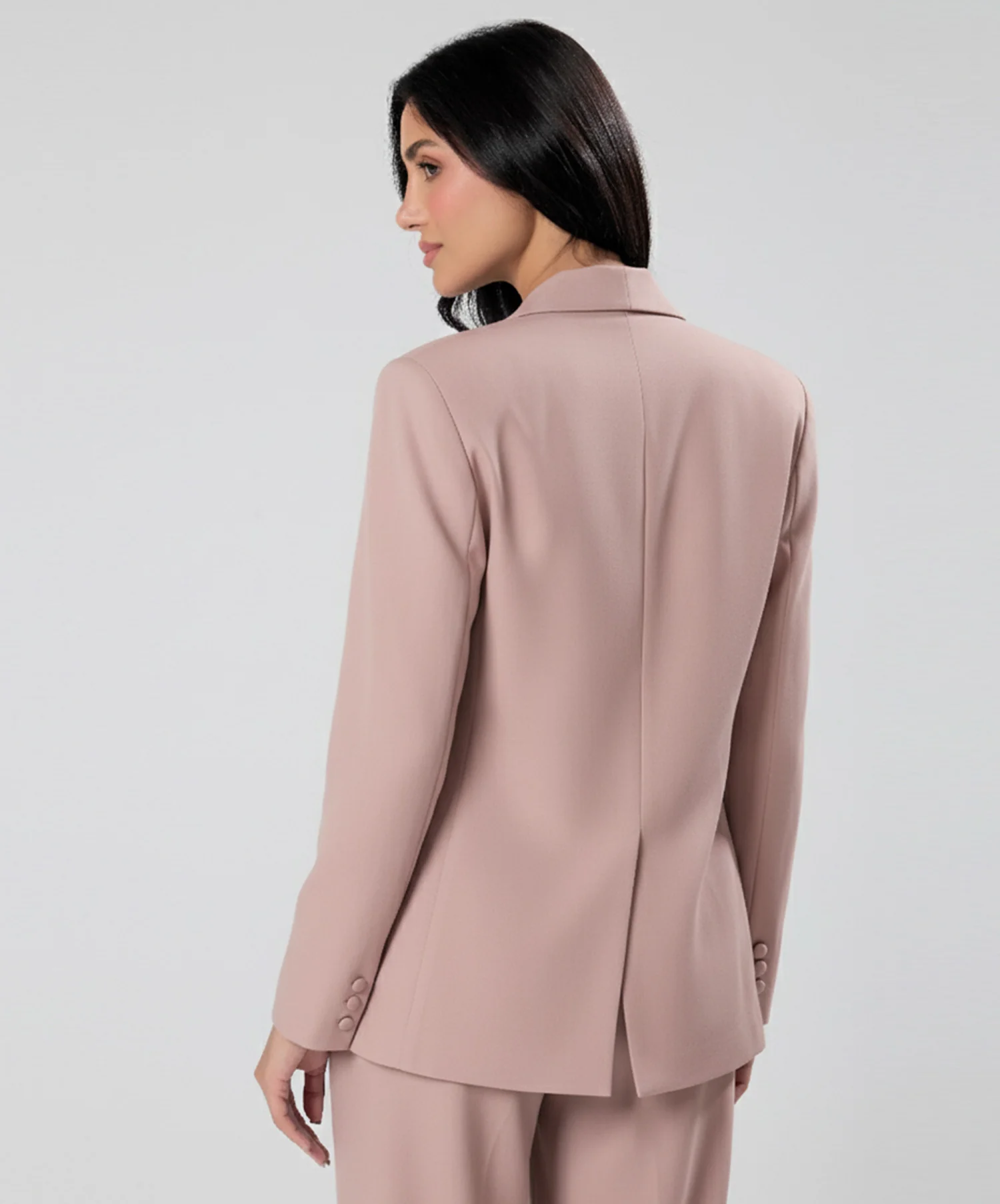 Oversized Dull Pink Colour Blazer - Image 3