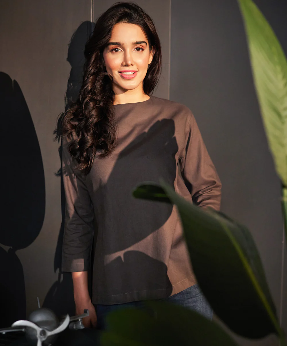 Oversized Linen Top - Image 2