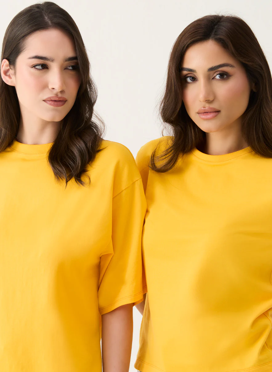 Oversized Mustard T-shirt - Image 4