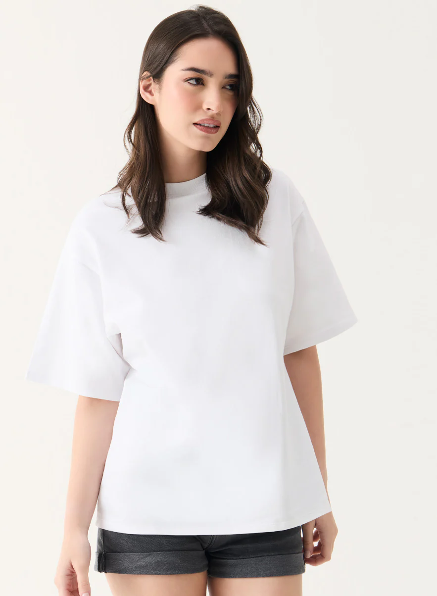 Oversized T-shirt - White - Image 3