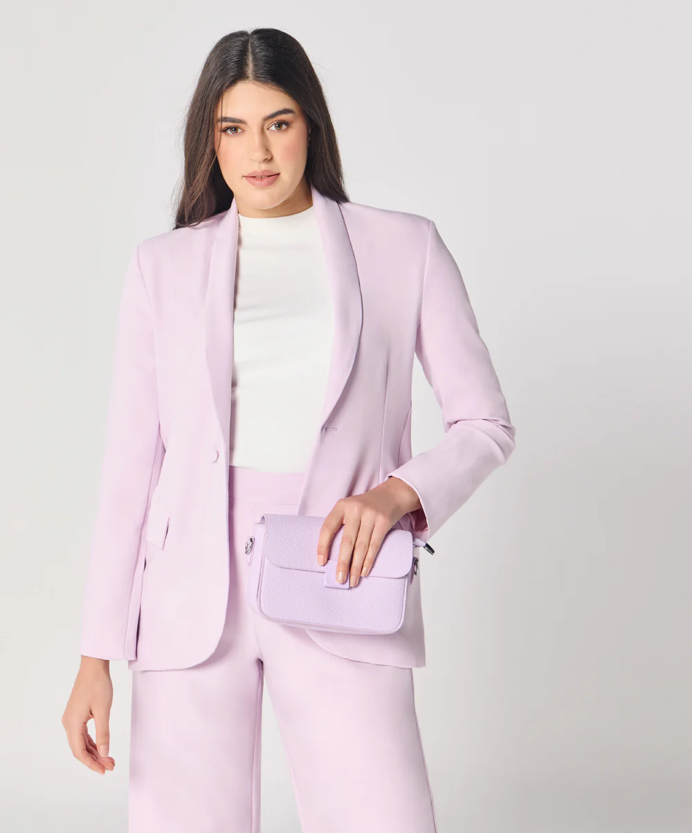 Pastel Lavender Oversized Every Day Blazer - Image 4