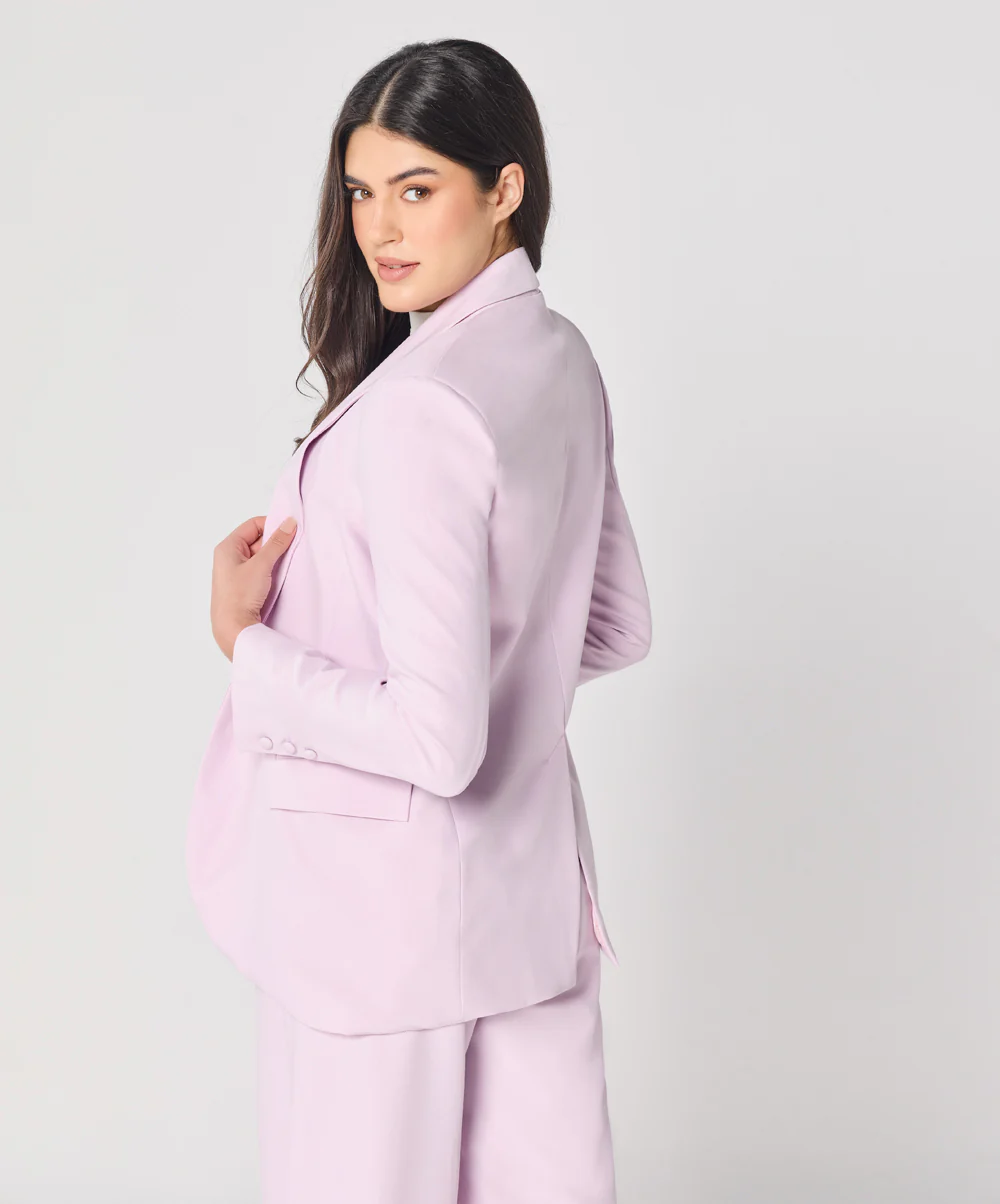 Pastel Lavender Oversized Every Day Blazer - Image 5