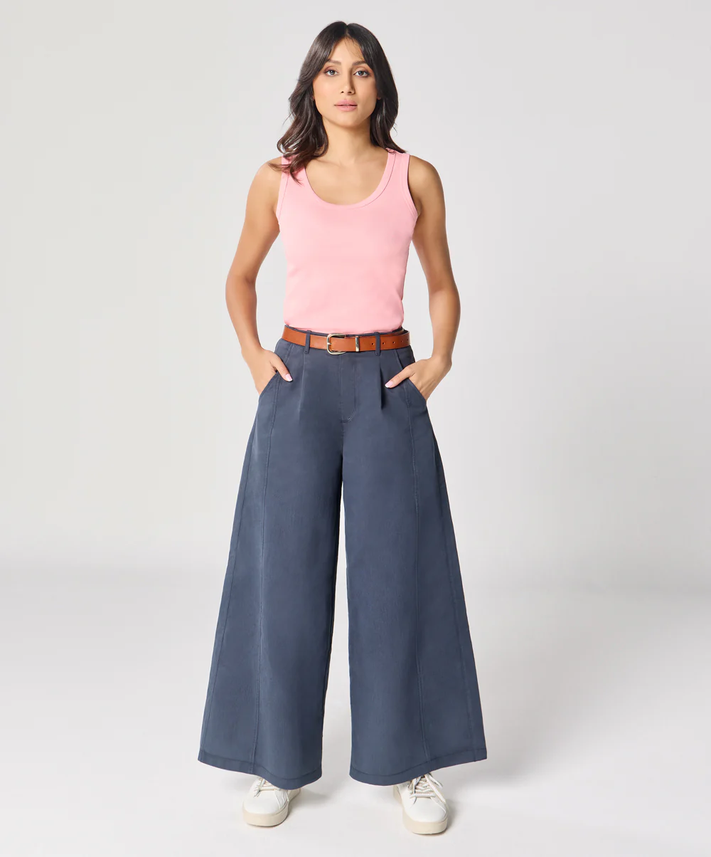 Peach Pink Rib Cami Top - Image 11