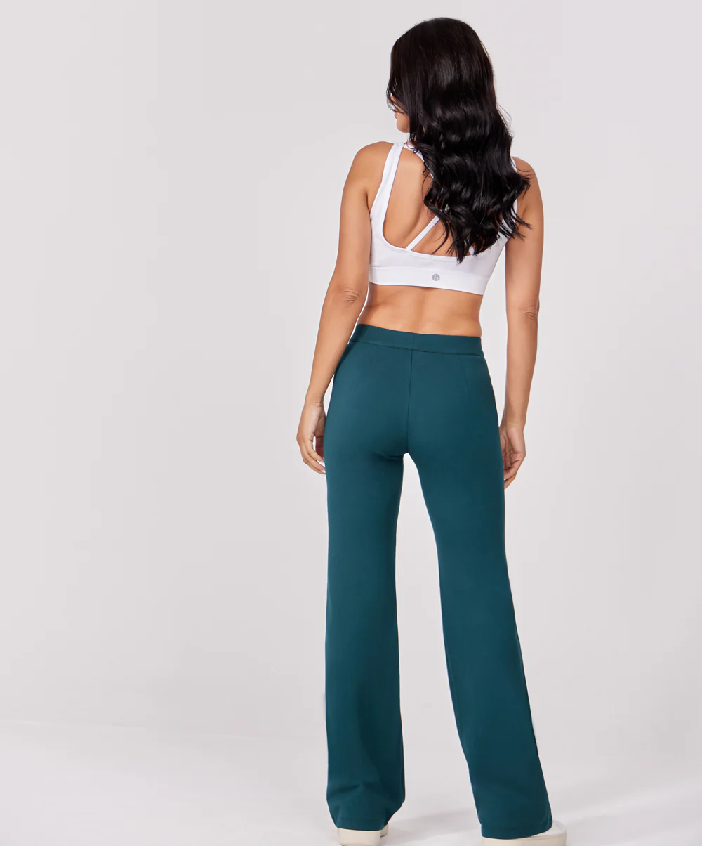 Ponte Flared Green Pant - Image 3