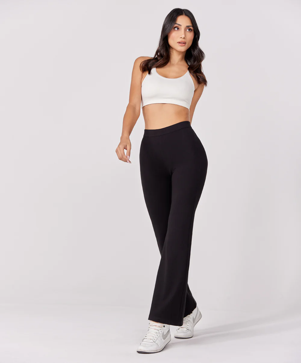 Ponte Flared Pant - Black