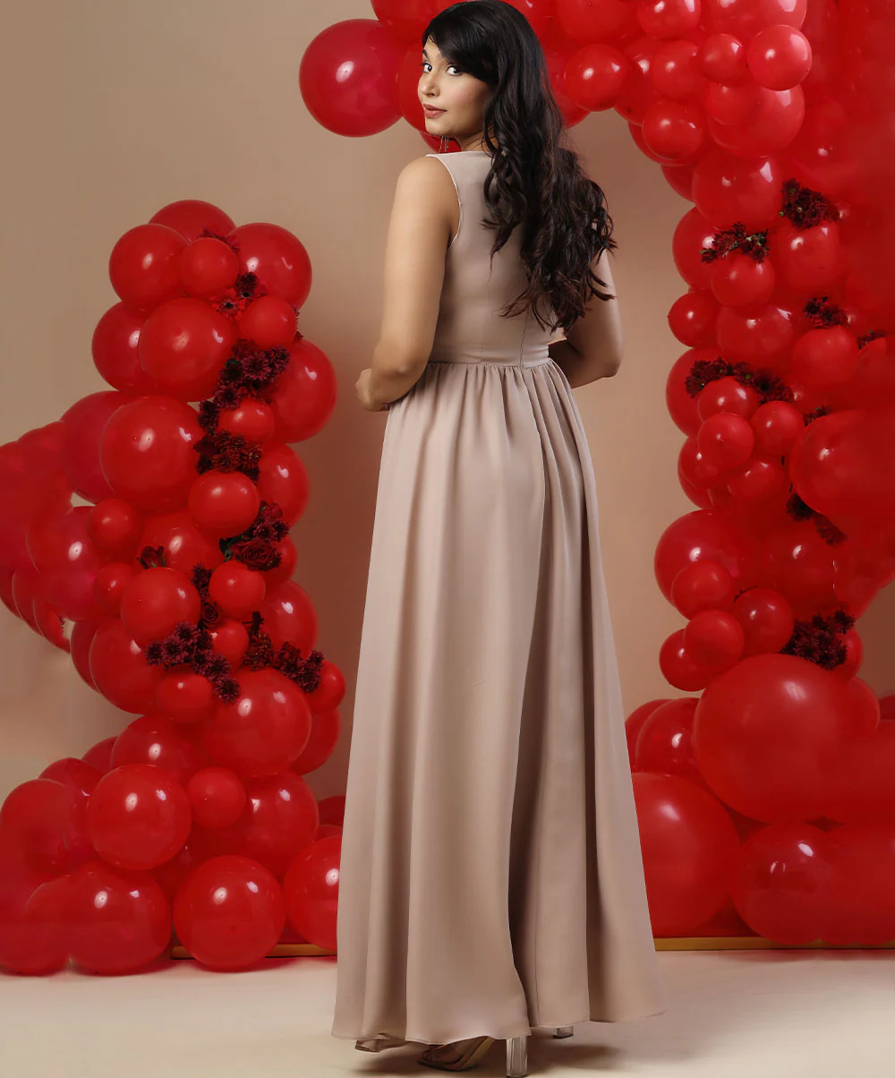 Princess Line Chiffon Maxi Dress - Image 2