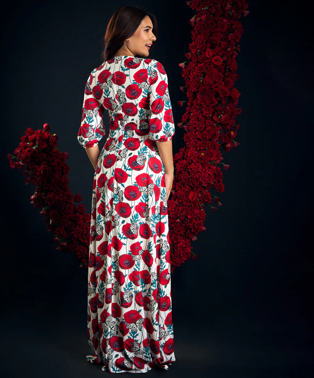 Printed Mella Maxi Dress - Image 3