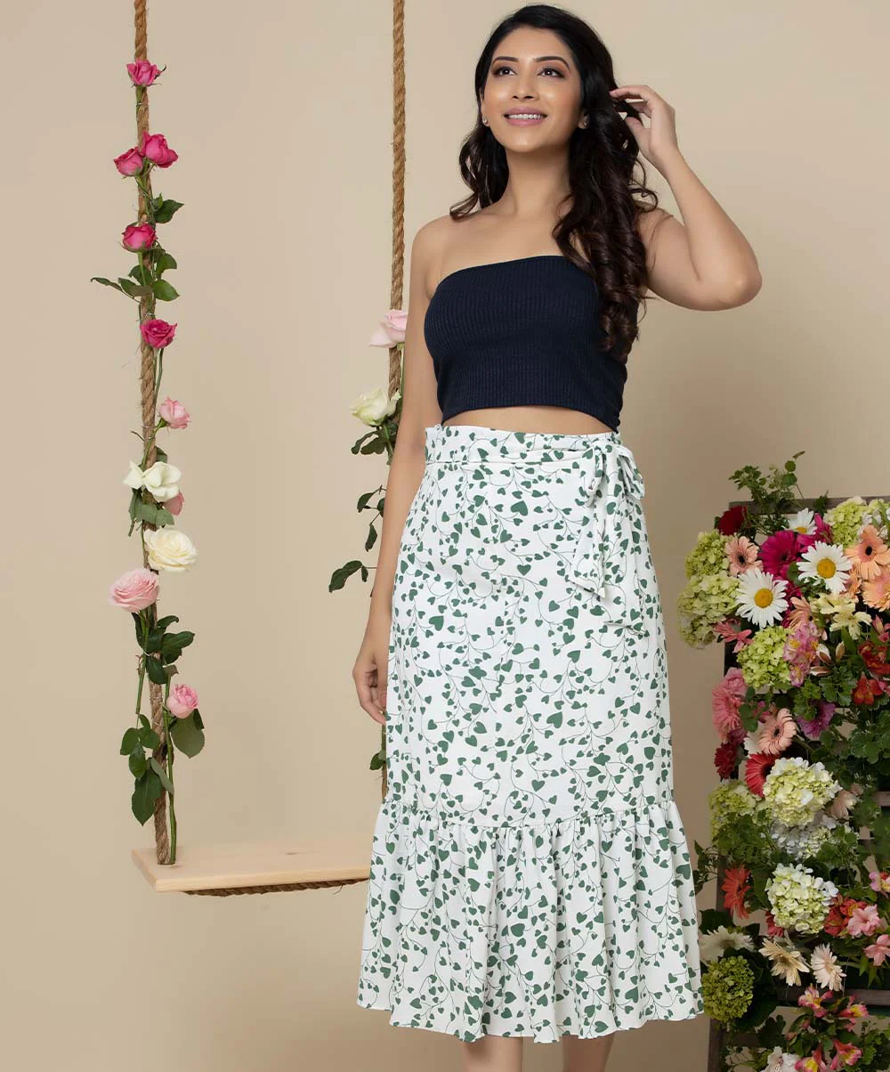 Printed Two Layer Skirt - Image 3