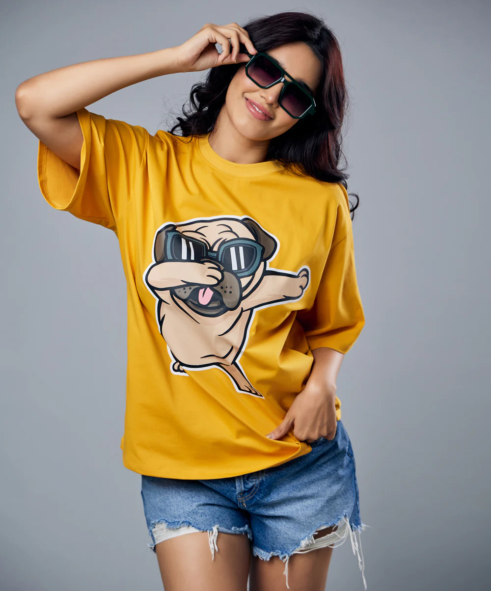 Pug Slaying Oversized Tshirt - Image 5