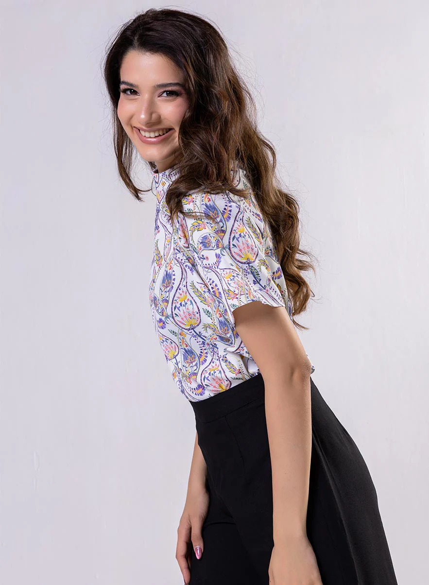 Raglan Sleeve Printed Top - Image 5