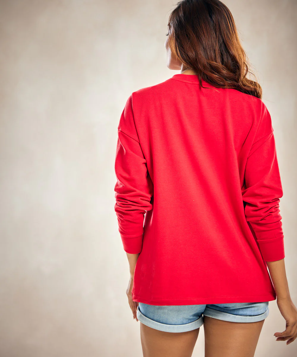 Red Comfort Color Long Sleeve T-Shirt - Image 3
