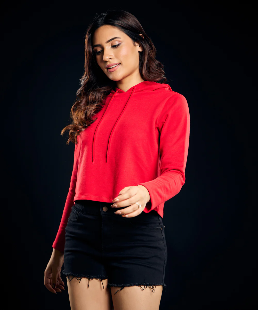 Long Sleeve Red Hoodie - Image 2