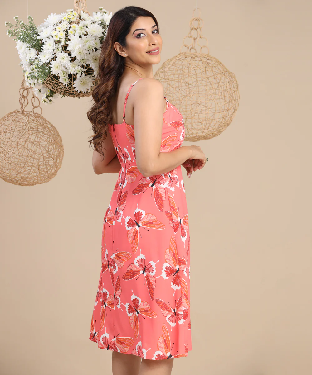 Reformation Printed High Slit Sundress - Image 2