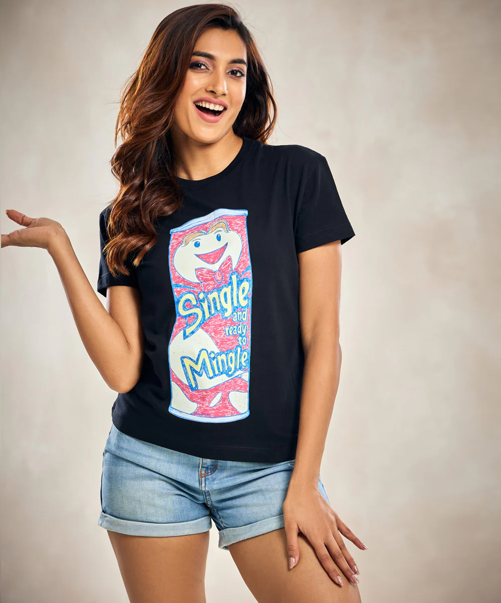 Single Mingle Basic Crew Neck Tshirt - Image 2
