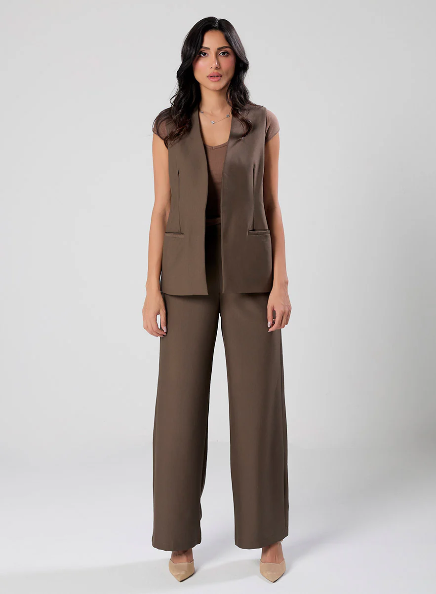 Sleeveless Detailed Blazer - Image 2