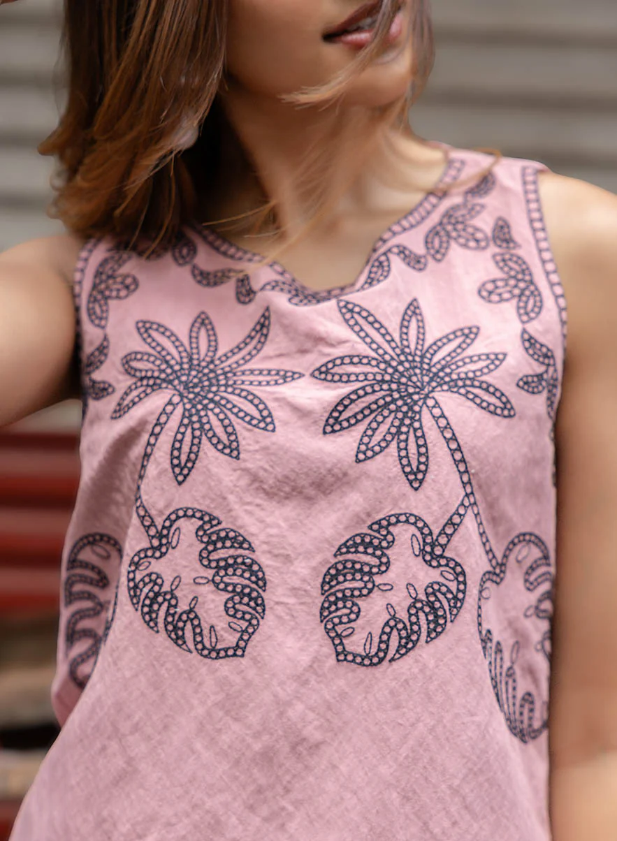 Sleeveless Embroidered Top - Image 3