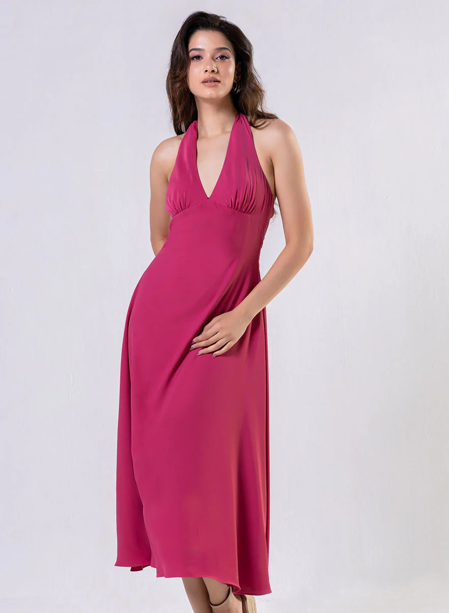 Sleeveless Empired Line Chiffon Dress - Image 2