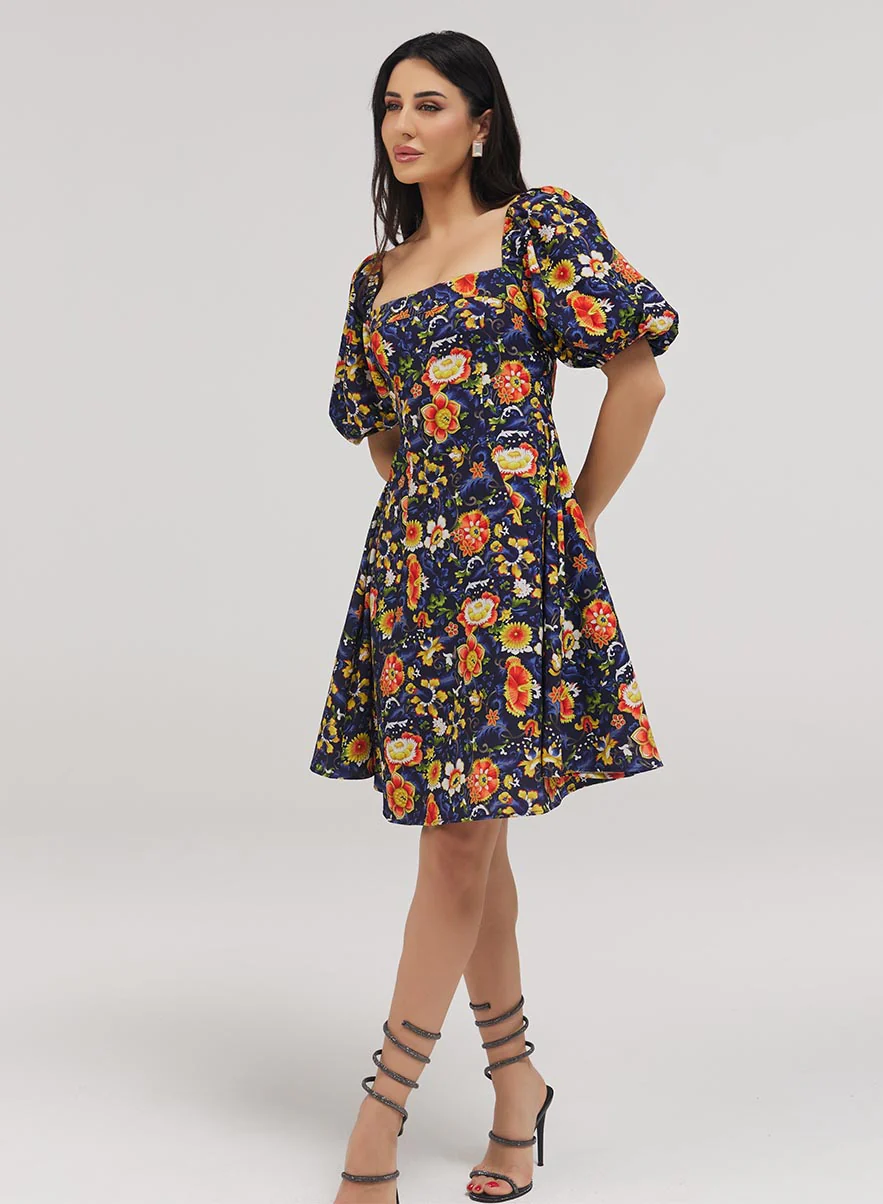 Square Neck Skater Dress - Image 2