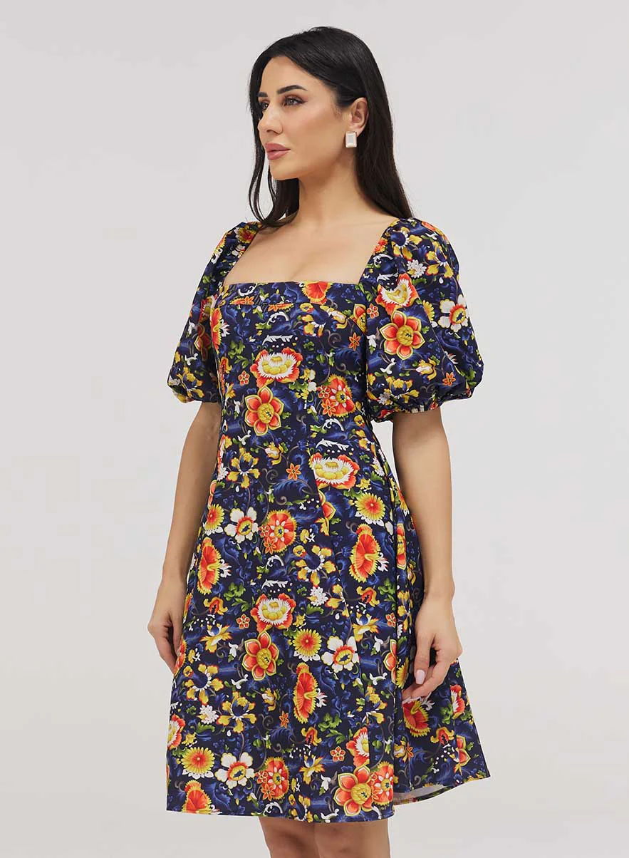 Square Neck Skater Dress - Image 3