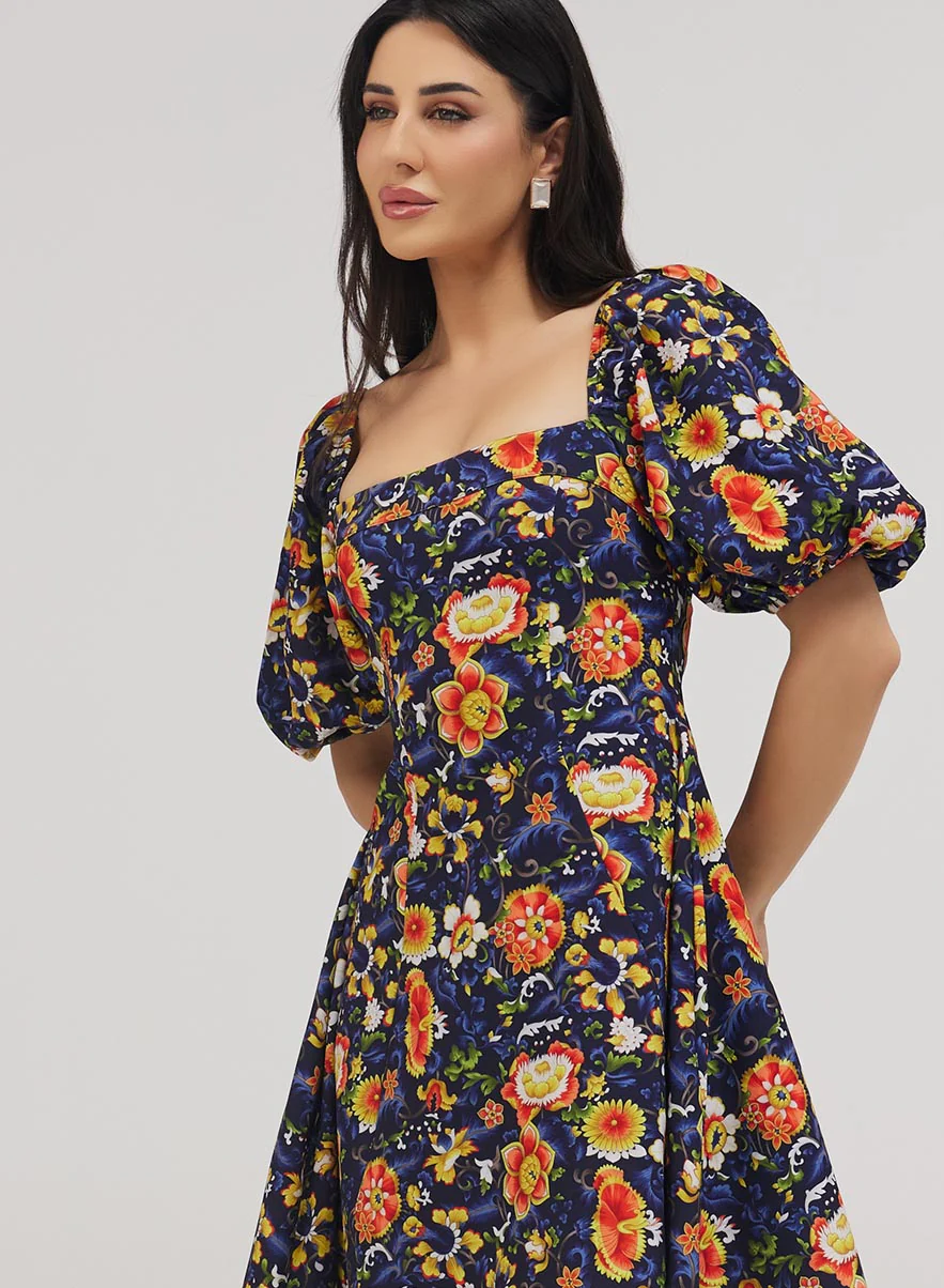 Square Neck Skater Dress - Image 4