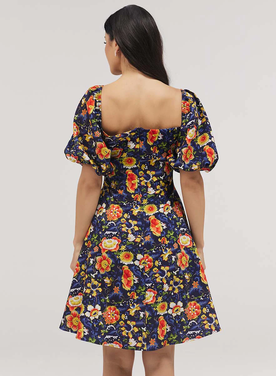Square Neck Skater Dress - Image 5