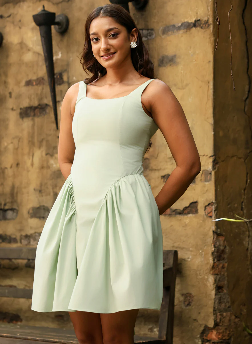 Strappy Mini Dress With Back Bow - Image 5