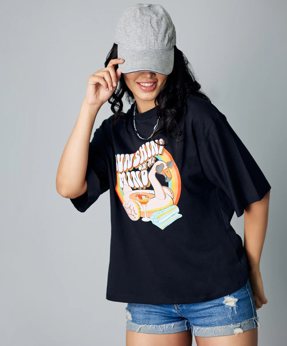 Sunshine In My Mind Oversize Tshirt - Image 3