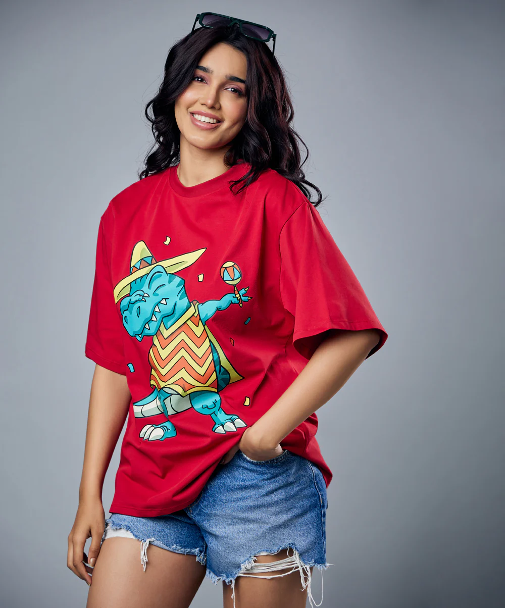 Swaging Carnival Croc Oversized Tshirt - Image 4