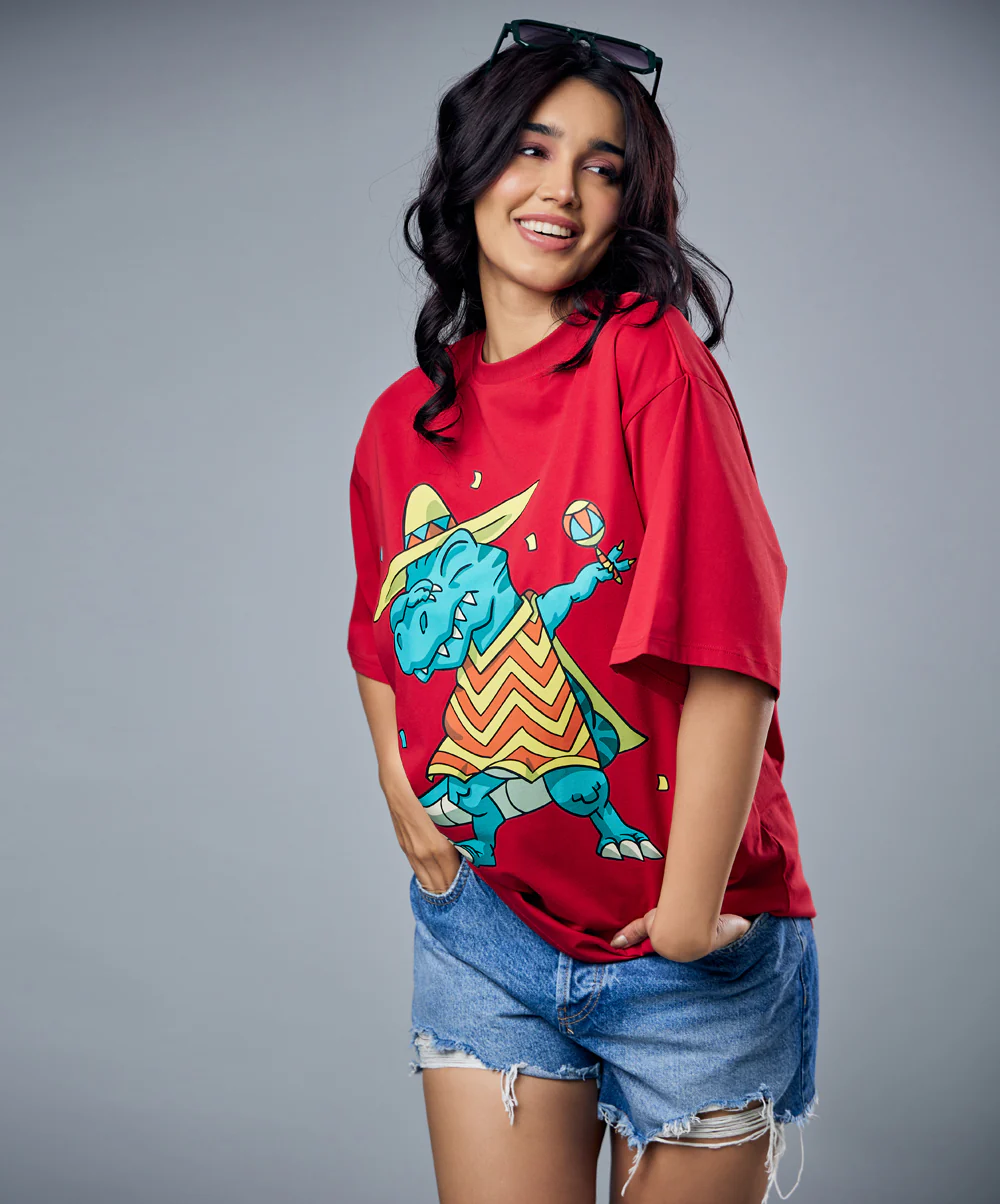 Swaging Carnival Croc Oversized Tshirt - Image 5