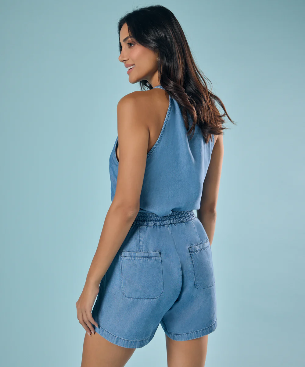Tencel Waist Elasticed Short - Image 3