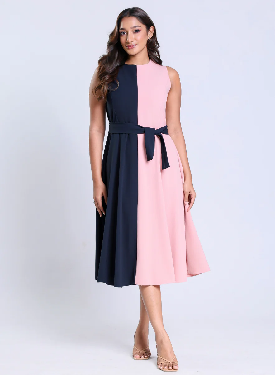 Two Tone Formal Dress - Image 2