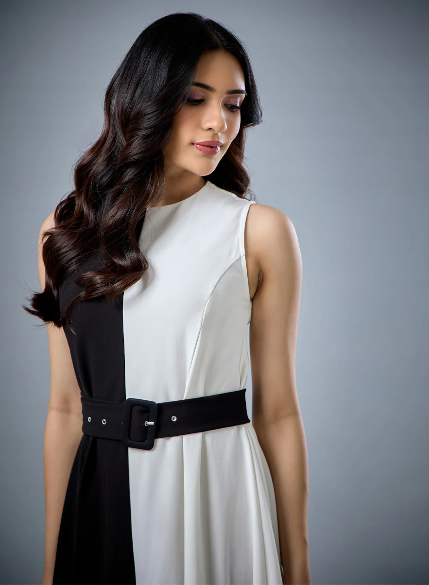 Two Tone Formal Dress - Image 3