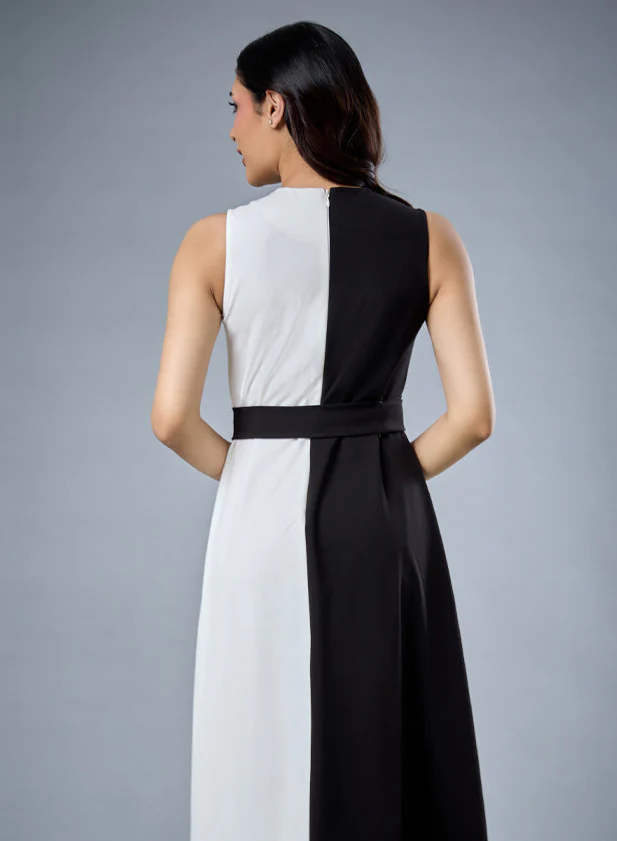 Two Tone Formal Dress - Image 4