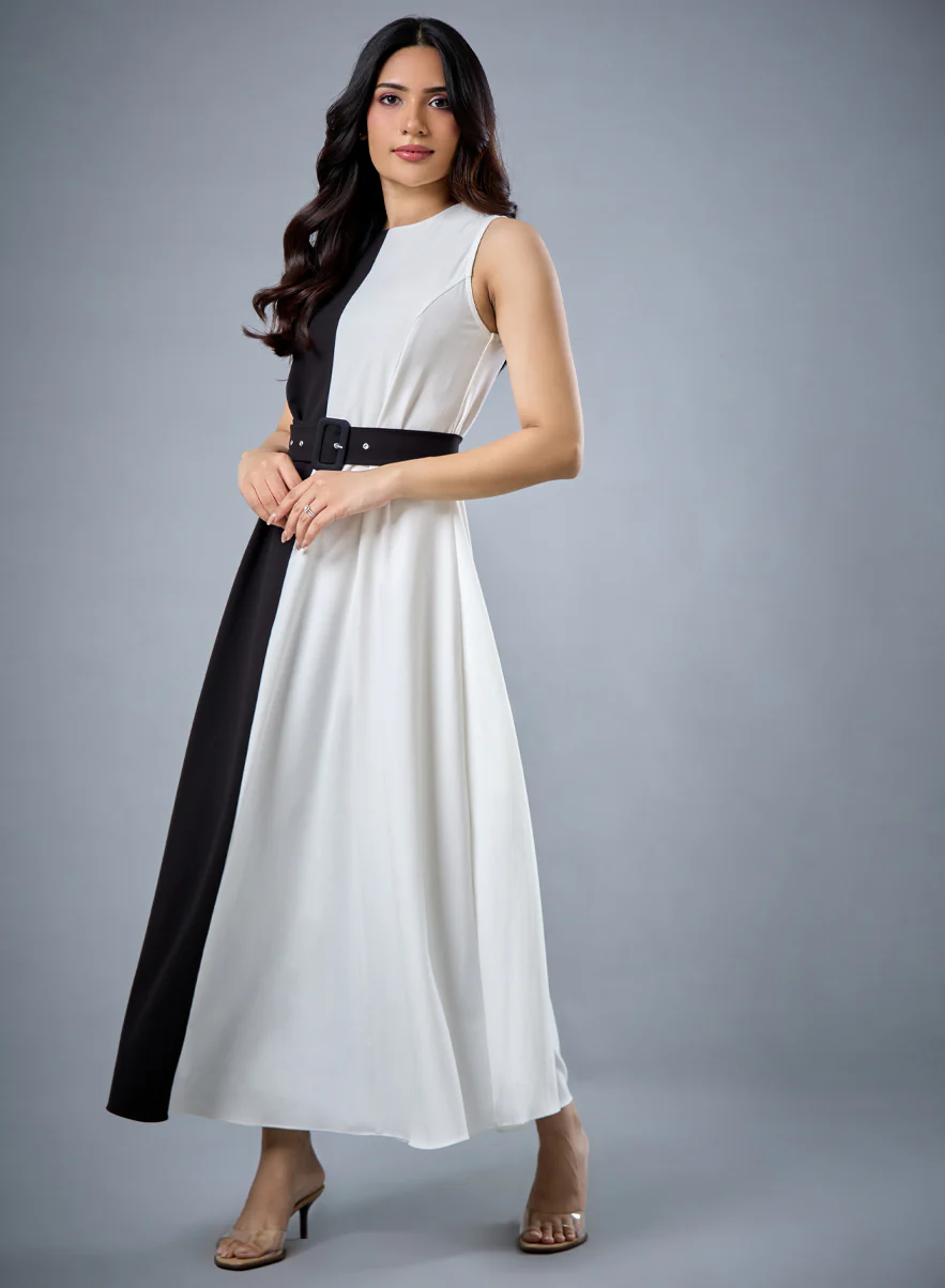 Two Tone Formal Dress - Image 5