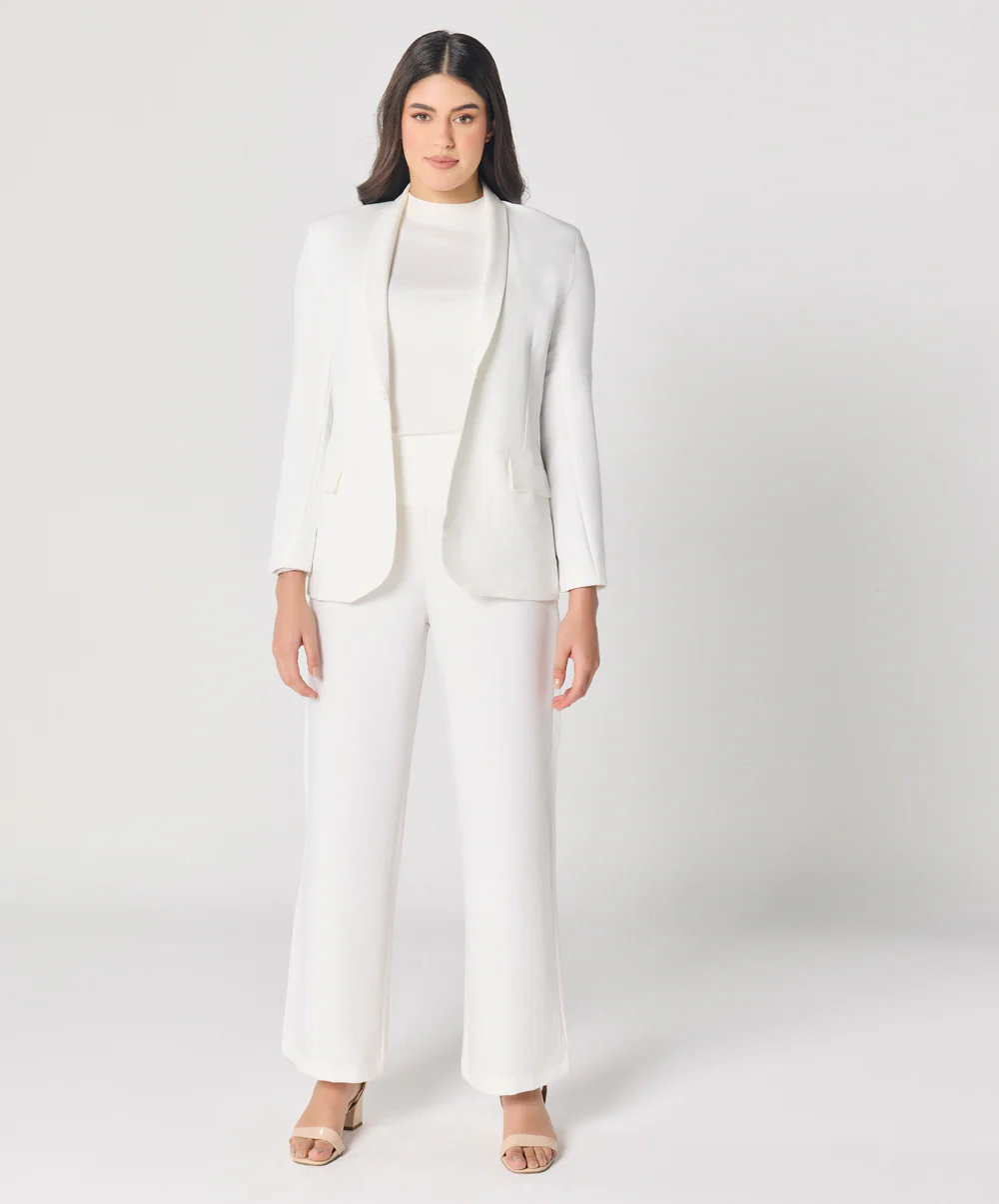 White Flared Formal Pant - Image 6