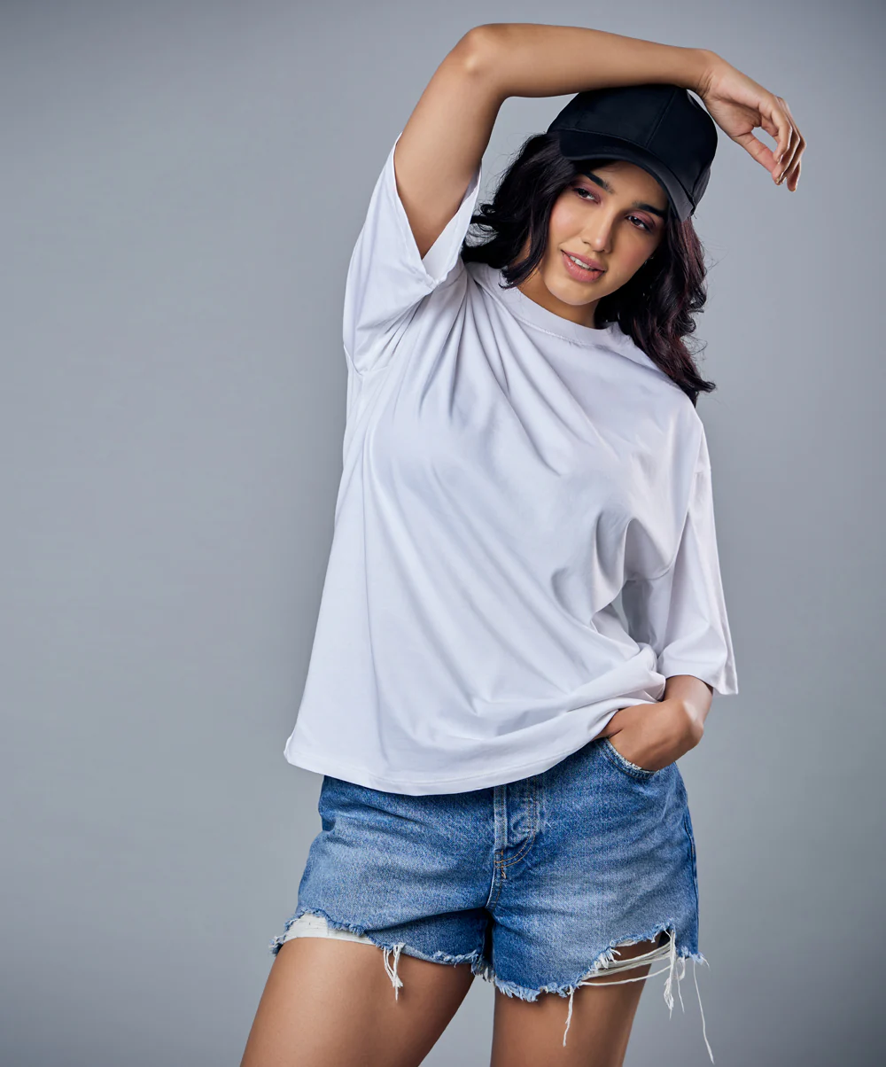 White Oversized Tshirt - Image 2