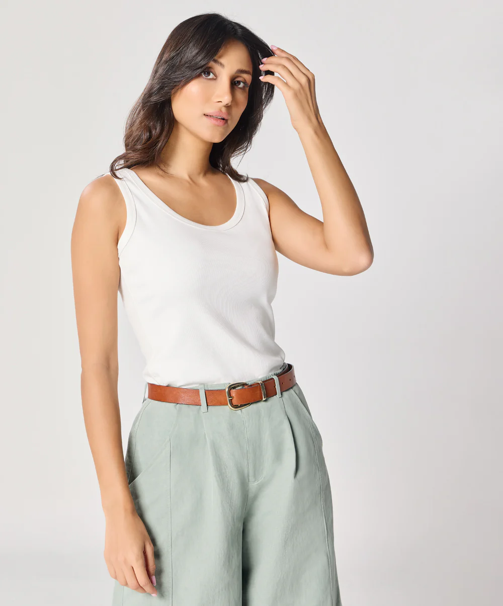 White Rib Cami Top - Image 11