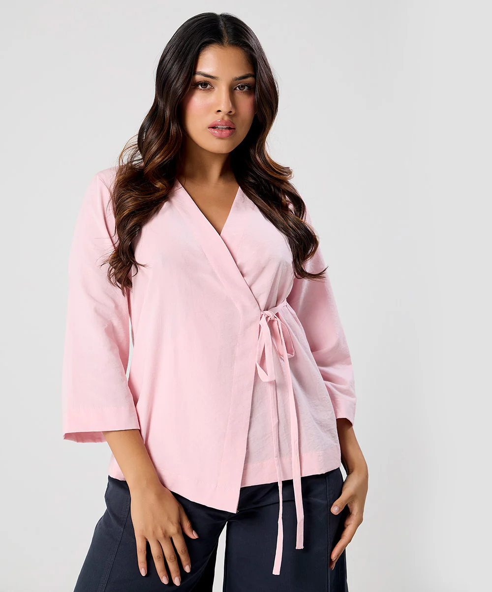 Wrap Around Vneck Top - Image 2